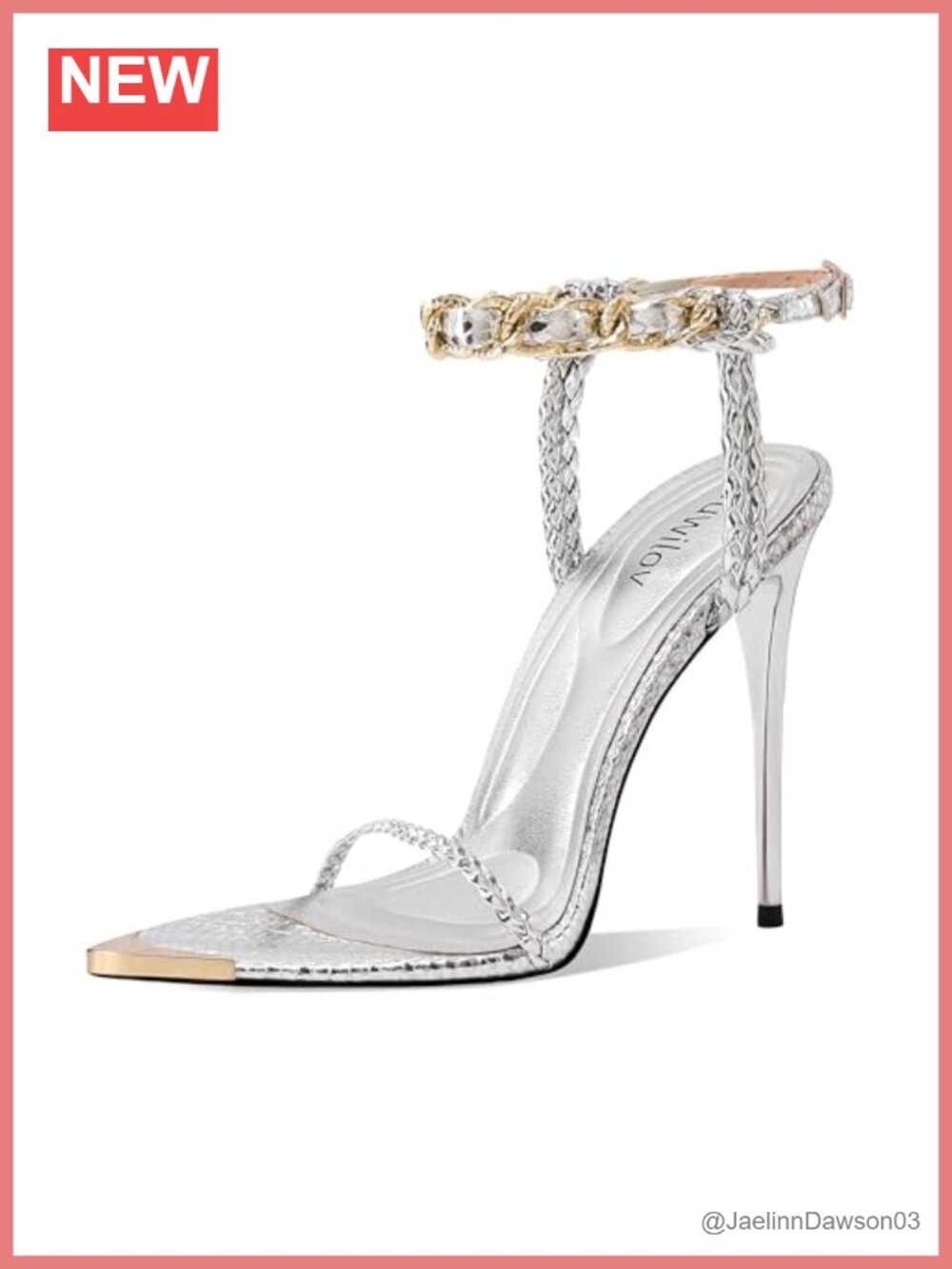 Strappy Stiletto Heels Open Toe High Heel Sandals Wedding Party Gold